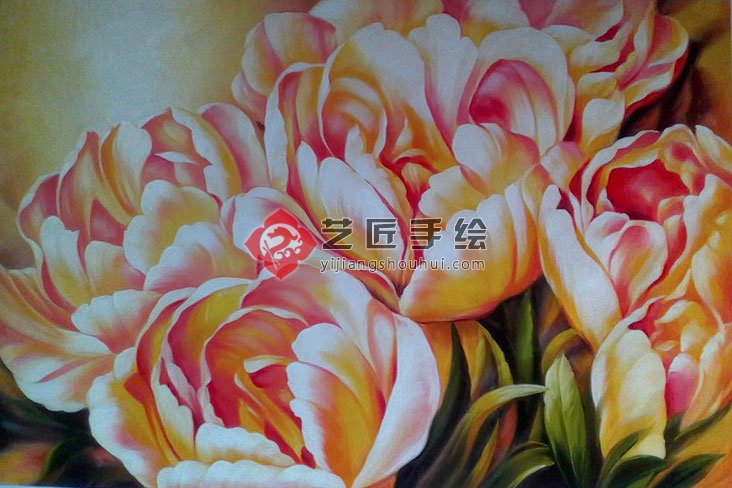 油畫作品 花卉 藝術